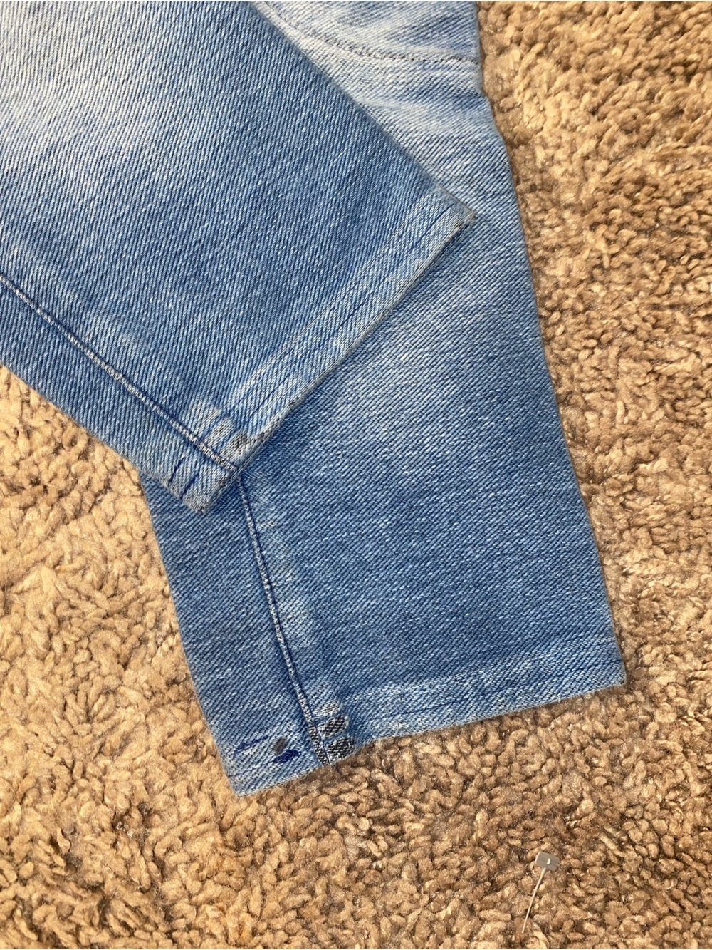 Kicky Village Toddler Boys Size 90 Faux Denim Jogger Pants Blue Harem Drop - Picture 9 of 9